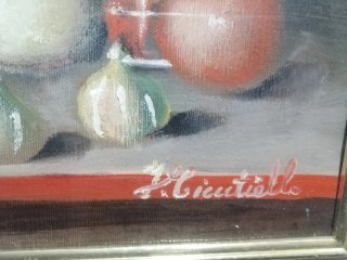 Natura morta olio su tela 30x40