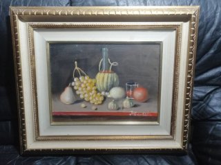 Natura morta olio su tela 30x40