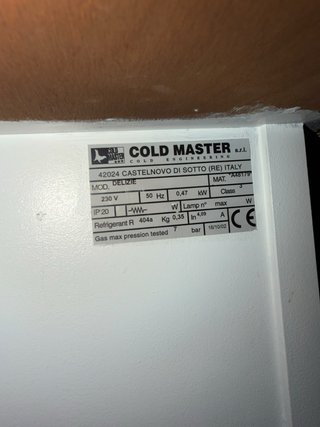 Vitrina Refrigerada Cold Master Delizie 142x75x91