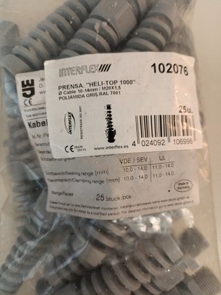 Prensaestopas Interflex Cap-Top 2000