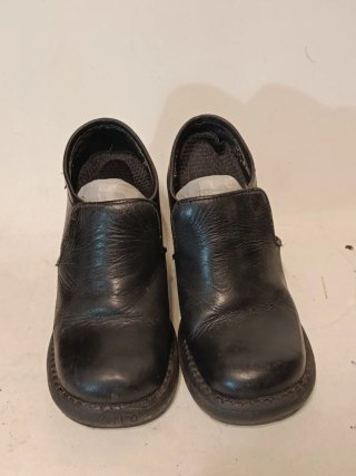 Zapatos STR piel negros tacón cuadrado