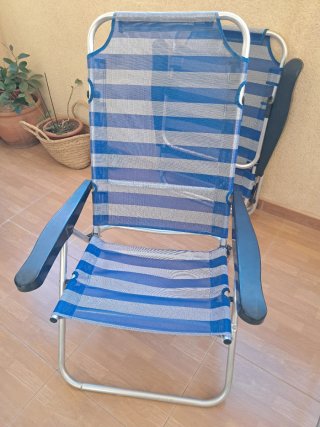 Silla de playa multi-posición 3 × 50 euros 1 × 20