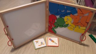 Maletín Tangram Madera Magnético Djeco