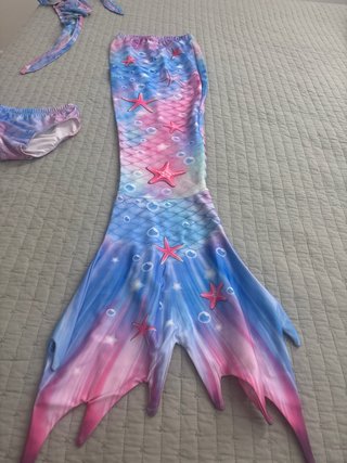 Traje de Sirena para Agua Para niñas de 6-9 años