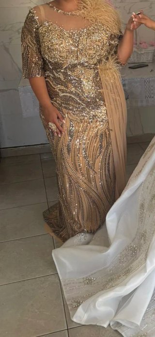 Vestido de fiesta con pedrería