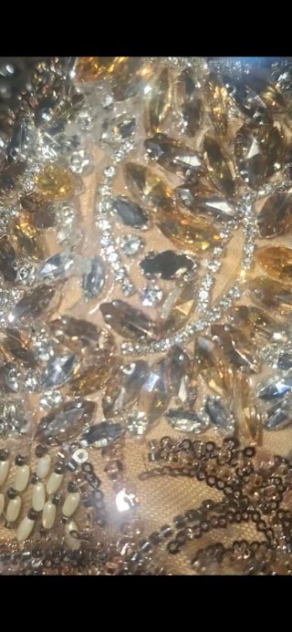 Vestido de fiesta con pedrería