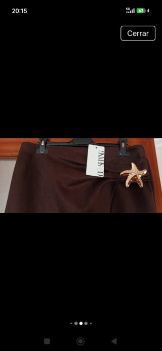 Falda larga marrón OMS D