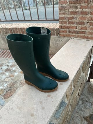 Botas de agua verdes
