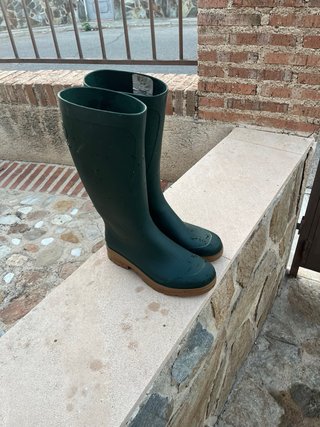 Botas de agua verdes
