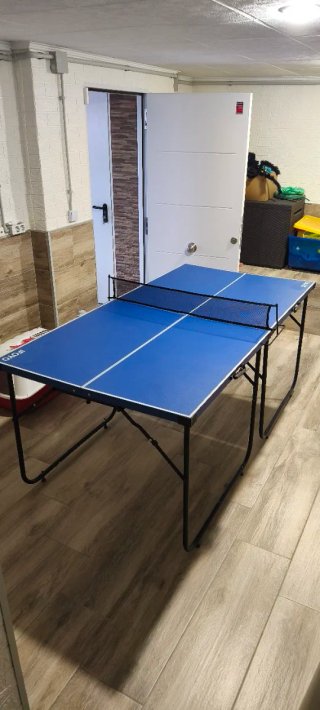 Mesa de Ping Pong Azul Plegable