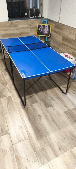 Mesa de Ping Pong Azul Plegable