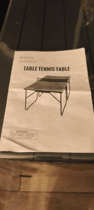 Mesa de Ping Pong Azul Plegable