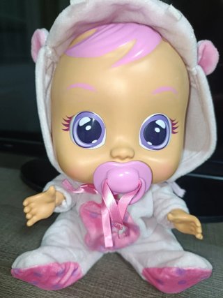Bebé Llorón Rosa con Pijama