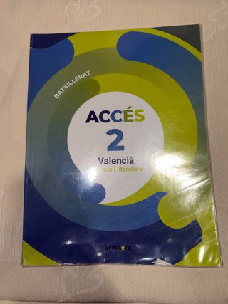libro 2 de bach, Valencià Llengua i literatura