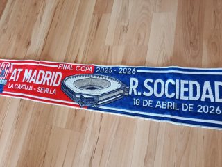 Bufanda Real Sociedad vs At. Madrid Final Copa