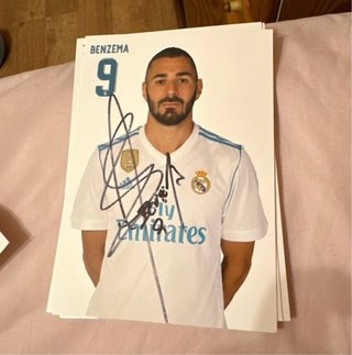Firmas Jugadores Real Madrid Zidane Benzema Modric