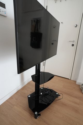 TV LG 48" + soporte con ruedas