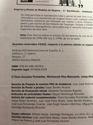 Se vende libro de 2 de bachillerato