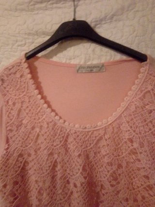 Blusa Río Yangtsen Talla Única Rosa Encaje