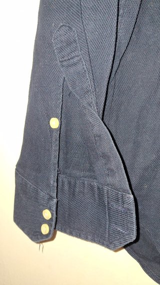 Borgonovo camicia blu nido d'ape taglia 38/15