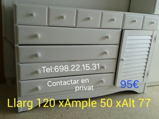 Cajonera, zona Girona 120x50x77cm