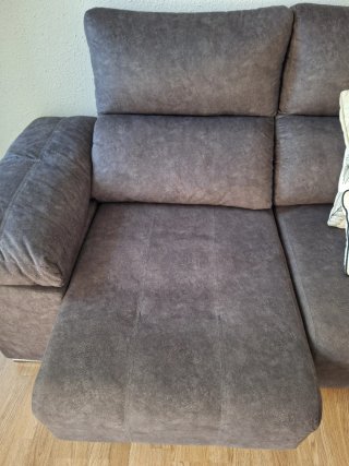 Sofá chaiselongue gris