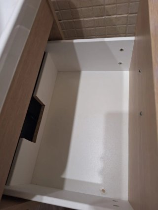 Mueble baño lavabo grifo tapón espejo