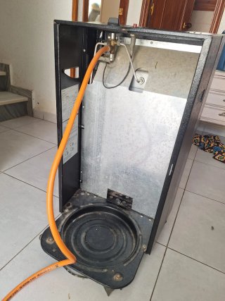 Estufa Gas Butano Portátil Negra