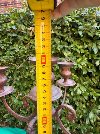 Candelabro de bronce 5 brazos