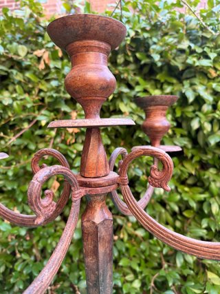 Candelabro de bronce 5 brazos