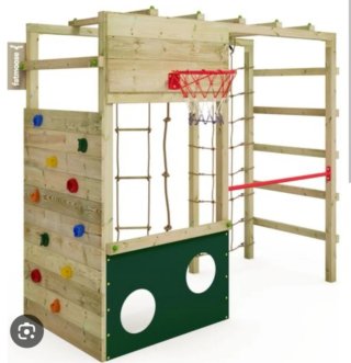 Parque infantil madera escalada