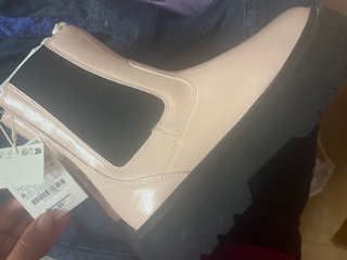 Botas rosas de plataforma talla 38