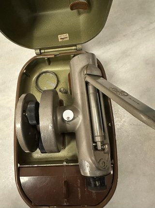 Nivel óptico Teodolito Alemán antiguo vintage
