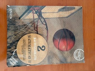 Libro de matemáticas II 2 bachillerato anaya