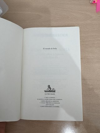 El mundo de Sofía Novela sobre la historia de l...