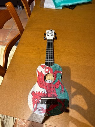 Ukelele con funda Octopus