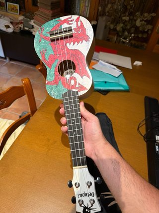 Ukelele con funda Octopus