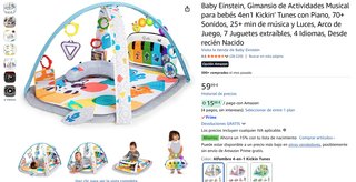 Gimnasio Bebé Baby Einstein Piano Juguetes