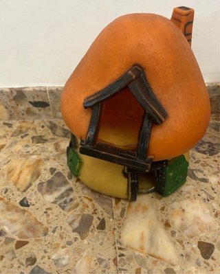 Deliziosa casetta decorativa in stile Puffi