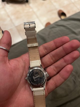 Reloj Potens de Cuarzo Piel Blanco