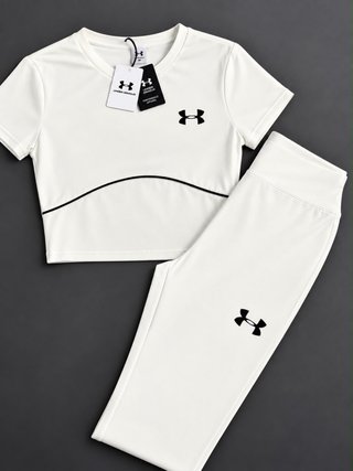 Conjunto deportivo Under Armour blanco mujer