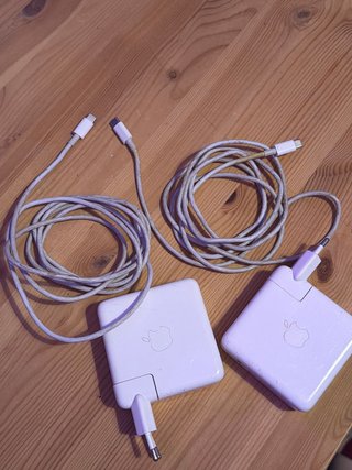 2 Cargadores Apple USB-C 87W A1719 + Cable