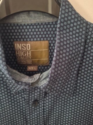 Camisa INSO HIGH azul talla L