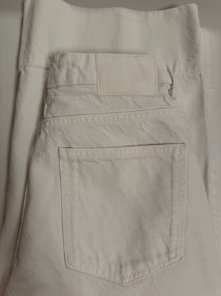 Pantalón vaquero blanco Zara Talla 34