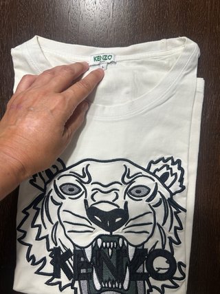 Camiseta Kenzo Tiger Talla L Blanca