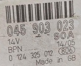 Alternador seat 6689 045903023 ibiza cool 1 tdi