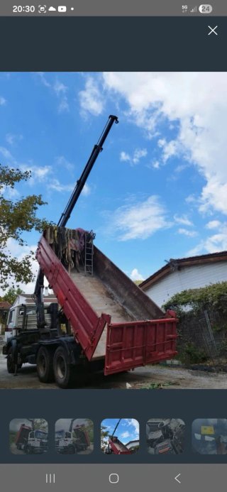 Camión MAN con Volquete y Grúa HIAB 102 (16m)