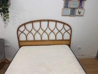 Cabecero mimbre natural 135cm