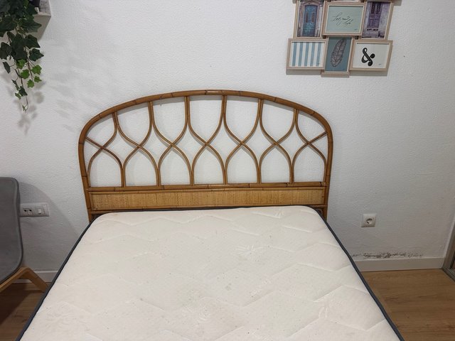 Cabecero mimbre natural 135cm