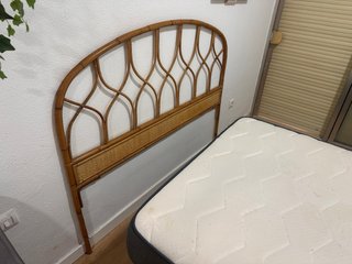 Cabecero mimbre natural 135cm